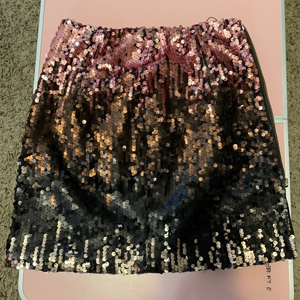 Sequin mini skirt